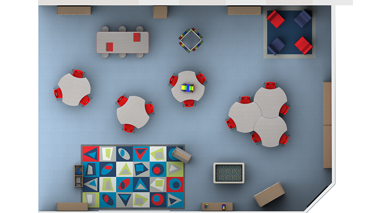 Preschool Collaborative Classroom - Plan View